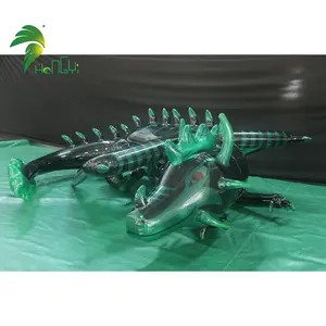 Cartoon vinyl Toy Customized Clear Animal Character Inflatable Transparent Green dragon PVC inflatable