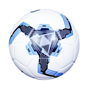 Balón de fútbol personalizable cosido a máquina de cuero y PU para partidos de fútbol de escuela primaria y secundaria - Product Image 5