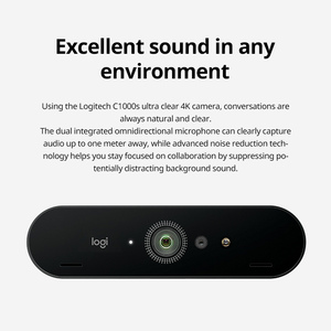 <span class=keywords><strong>Webcam</strong></span> <span class=keywords><strong>Logitech</strong></span> <span class=keywords><strong>BRIO</strong></span> <span class=keywords><strong>4K</strong></span> C1000s Ultra HD parfaite pour la diffusion d'enregistrement en continu et la vidéoconférence - Product Image 3