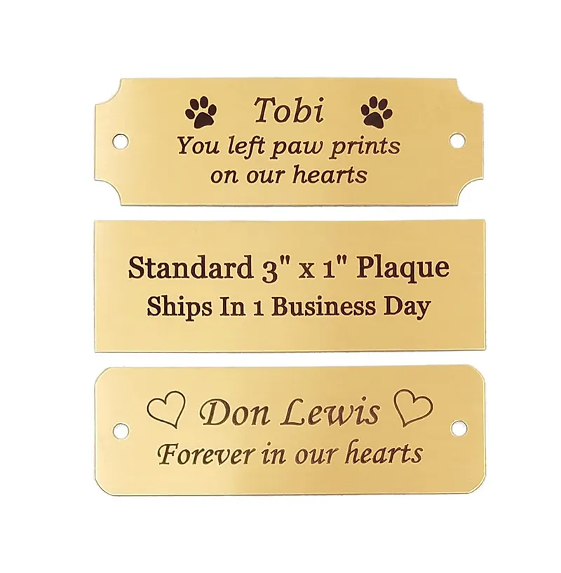Cheap Wholesale Blank Name Plate Engraved Vintage Brass Metal Label