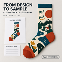 Chaussettes numériques 360 personnalisées OEM pour adultes, en polyester/nylon/coton/bambou/laine, résistantes aux déchirures, à séchage rapide, respirantes et sans coutures