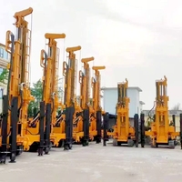Vente chaude seconde main 100m plate-forme de forage rotatif sur chenilles 220v machine de forage de puits d'eau avec nouveau composant de noyau supérieur de moteur