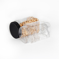 Cylindre rond en plastique Pet de 2800ml, avec large bouche, pour Bar à bonbons, emballage alimentaire, 10 pièces