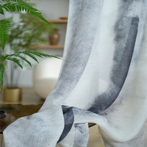 Rideaux transparents en Polyester pour salon, fabricant chinois, broderie, tissu transparent - Product Image 4