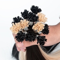Extensions de cheveux humains russes à pointe en V, pré-collées à la kératine, double épaisseur