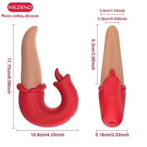 10 giocattoli di vibrazione dell'oscillazione del clitoride che leccano la lingua vibratore rosa per adulti giocattolo G stimolatore del Clit del piacere strumenti per le donne - Product Image 6