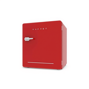 Mini-réfrigérateur compact Kuppet 1,6 pi³ à porte simple, rouge, rétro, pour la maison, le bureau, le dortoir, refroidisseur de boissons - Product Image 1