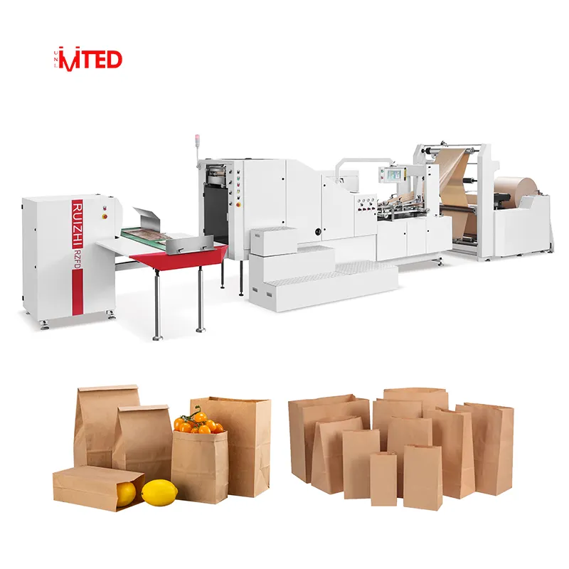 Paper Bag Machine Price RZFD-330 Food Paper Bag Making Machine Price