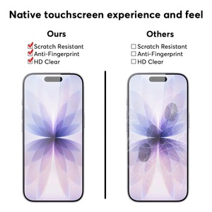 Protector de Pantalla de Vidrio Templado de Grado Profesional, Anti-rayaduras e Impermeable, Paquete de 3 Unidades, para <span class=keywords><strong>iPhone</strong></span> 15, 16, 17 Pro, 18 Max, Gran Venta - Product Image 5