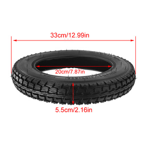 Pneus en caoutchouc synthétique <span class=keywords><strong>12</strong></span> 1/2 X 2 1/4 pour <span class=keywords><strong>chambre</strong></span> à <span class=keywords><strong>air</strong></span> de <span class=keywords><strong>12</strong></span> pouces ST1201 ST1202 Vélos électriques 62-203 - Product Image 2
