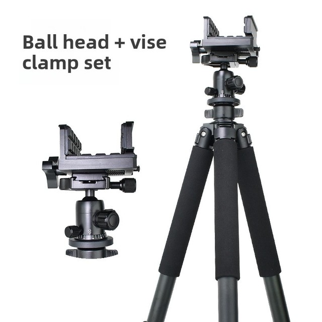 New 340 Aluminum Alloy Outdoor Tactical Hunting Shooting Three Section Telescopic Tripod High 17 Unisex Support