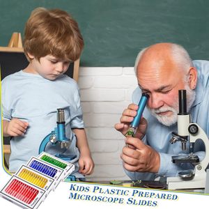Lames préparées colorées de <span class=keywords><strong>niveau</strong></span> de base en plastique pour l'apprentissage des étudiants, quatre lames différentes pour l'enseignement de la structure cellulaire colorée - Product Image 4