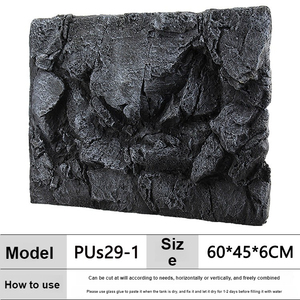 Panel Decorativo 3D con Diseño <span class=keywords><strong>de</strong></span> Dragón y Ondas <span class=keywords><strong>de</strong></span> Color, Base <span class=keywords><strong>de</strong></span> PU para Acuarios, Decoración Moderna para Escritorio y Exteriores - Product Image 2
