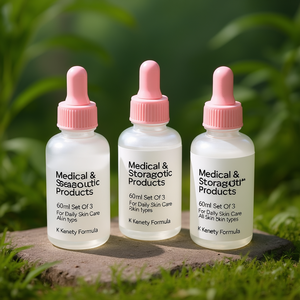 Botellas de almacenamiento multiusos de 60 ml, juego de 3 para el cuidado diario de la piel, para todo tipo de piel, fórmula K Beauty - Product Image 3