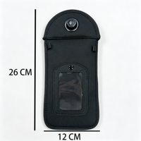 Sac Faraday anti-ondes personnalisé avec pochette de téléphone verrouillable en néoprène et boucle magnétique – Antivol, blindage des signaux