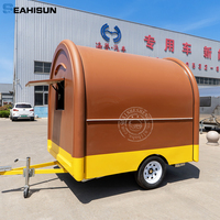Fabricant de remorque alimentaire ronde pour crème glacée poulet frit hamburgers Tacos Hotdogs remorque de camion de nourriture chinoise