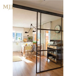 Cửa Nội Thất Hiện Đại Cửa Kính Trượt Không Ồn Ào Bằng Nhôm Nhiều Lớp Hẹp Cửa Nhà Bếp - Product Image 6