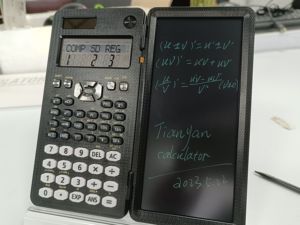 Clamshell Protect Display Tablet Calculator 240 Bloc-notes multifonctionnel <span class=keywords><strong>Calculatrice</strong></span> scientifique Dessin d'écriture pour enfants - Product Image 3