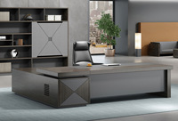 Chaise de bureau de patron peinte en foncé de style moderne combinaison de mobilier de bureau de président atmosphérique de direction unique
