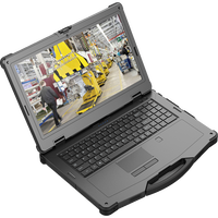 CENAVA Ordinateur Portable Durci 15,6" avec Écran Tactile, PC Robuste I7/i5, Windows 10/11, GPS, Double Batterie, pour Usage Industriel