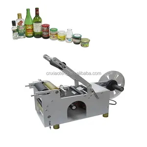 Hot trading products label small glass bottle manual labeling machine