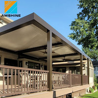 Pérgola de Aluminio para Terraza o Patio, con Techo de Láminas Bioclimáticas, Impermeable, en Oferta