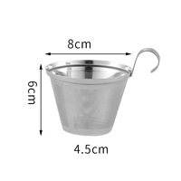 Infuseur à thé en acier inoxydable écologique avec poignée, filtre à thé en vrac en maille pour théière, accessoire de thé en stock, vente en gros, conforme aux normes de sécurité alimentaire