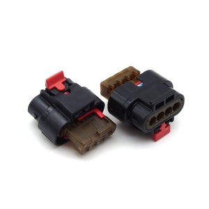 JINDA 4ピン Tyco AMP メスコネクタ 電気アダプター ワイヤーハーネス DJ7042-1.2-21 プラスチックハウジング 10A 定格 銅ネジ ブラック - Product Image 2