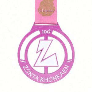 Medalla de Aleación de Zinc de Alta Calidad para Maratón Deportivo, Personalizable, con Cordón - Product Image 3