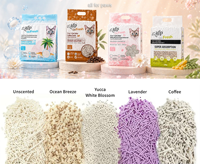 Litière pour chat AFP à faible teneur en poussière, hautement absorbante, mélange multi-matériaux (Tofu, Argile Bentonite, Manioc, Amidon de maïs, Bicarbonate de soude)