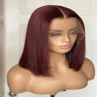 Perruque de Cheveux 100% Humains Colorés Vietnamiens, Lisses Comme des Baguettes, Extensions de Cheveux sans Nœuds ni Perte, Prix de Gros