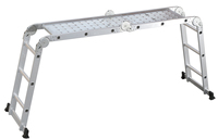 4*3 escaleras plegables multifuncionales de aluminio grande equipadas con pies estables más seguras y resistentes para trabajos a gran altitud