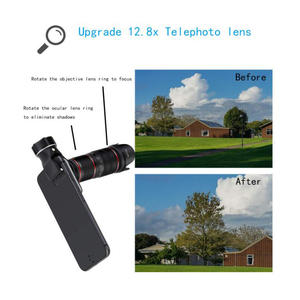 Lente teleobjetivo 5 en 1 <span class=keywords><strong>para</strong></span> teléfono móvil, Kit <span class=keywords><strong>de</strong></span> lente <span class=keywords><strong>de</strong></span> cámara HD con Zoom 12,8x <span class=keywords><strong>para</strong></span> Smartphone con <span class=keywords><strong>ojo</strong></span> <span class=keywords><strong>de</strong></span> <span class=keywords><strong>pez</strong></span> 4K y Marco <span class=keywords><strong>de</strong></span> gran angular - Product Image 5