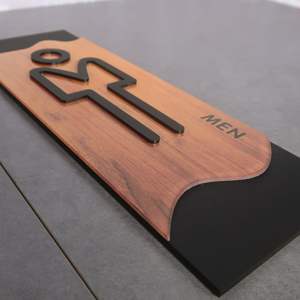 US Stock livraison gratuite auto-adhésif acrylique toilettes salle <span class=keywords><strong>de</strong></span> bain toilette <span class=keywords><strong>porte</strong></span> signe hommes femmes salle <span class=keywords><strong>de</strong></span> bain signe <span class=keywords><strong>plaque</strong></span> - Product Image 4