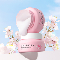 Laikou Japon Sakura Gel Hydratant Super Lissant aux Extraits Végétaux Texture Rafraîchissante Crème-Gel Essentielle Visage Fixe l'Hydratation