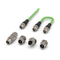 Cable conector blindado RJ45 M8/M12 Cat5e 6A para EtherCAT, Profibus, ProfiNet, CC-Link de SVLEC para la industria automática
