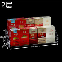 Support de comptoir autoportant en acrylique transparent poli, sur mesure, moderne, pour présentoir de cigarettes à étages, facile à utiliser