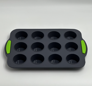 ถาดอบมัฟฟินซิลิโคนแบบไม่ติด 12 ถ้วยพร้อมที่จับ - Product Image 5
