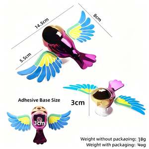 สินค้าขายดีข้ามพรมแดนปี 2025: ของตกแต่งรูป<span class=keywords><strong>นก</strong></span><span class=keywords><strong>ปีก</strong></span>กระพือแบบไม่ใช้แบตเตอรี่สำหรับรถจักรยานยนต์/<span class=keywords><strong>รถยนต์</strong></span> - ขายส่ง - Product Image 6