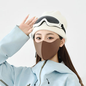 Winter Warm Face Mask Unisex Windproof Dust Proof For Cycling <b>Skiing</b> Light Gray - Product Image 4