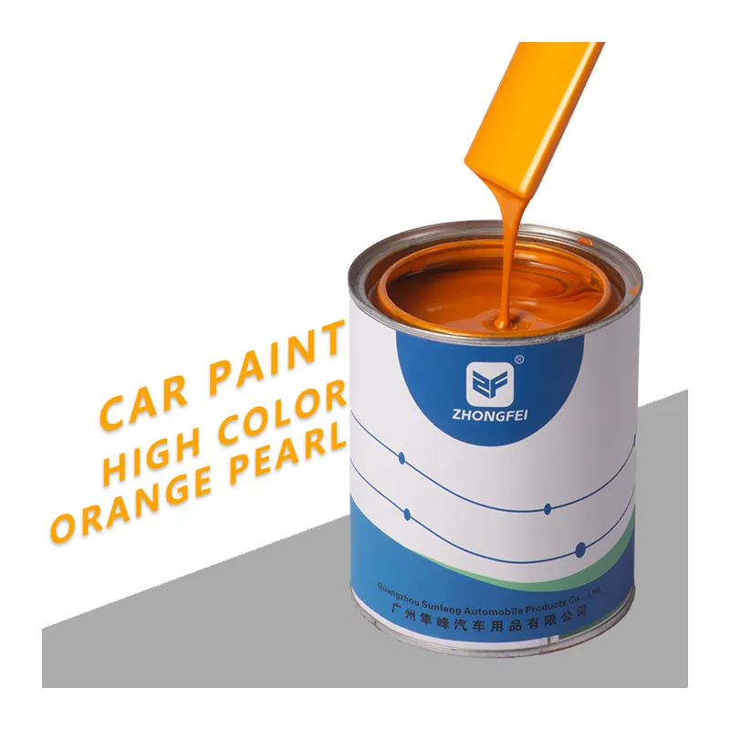 Sunfeng有名ブランド中国卸売業者車の塗装色オレンジ色のタッチアップペイント車の塗装傷修理
