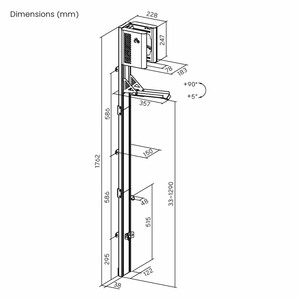 LBM12-01 Easylift <span class=keywords><strong>Support</strong></span> de Rangement <span class=keywords><strong>Mural</strong></span> <span class=keywords><strong>Vertical</strong></span> pour <span class=keywords><strong>Vélo</strong></span> – Fixation Murale pour <span class=keywords><strong>Vélo</strong></span> Électrique et Classique - Product Image 6
