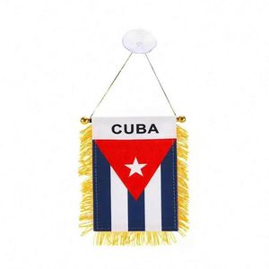 ธงแขวนกระจกรถยนต์แบบสองด้าน พิมพ์โลโก้ประเทศต่างๆ สำหรับแลกของขวัญ ขนาดเล็ก - Product Image 2