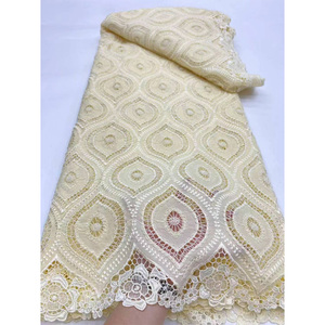 Tela de encaje de cordón francés <span class=keywords><strong>azul</strong></span> <span class=keywords><strong>Guipur</strong></span> 2025 Material tela cordones tela para africano 5 yardas - Product Image 2