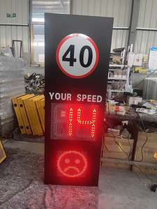 Sensor de Velocidad Doppler Solar Inteligente SHENGHAO para Seguridad Vial, Señalización de Velocidad con 18 LED, Película Reflectante de Cuarto Grado, PVC - Product Image 2