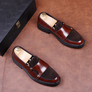 Nuevos Mocasines Slip-on de Estilo Moderno para Hombre, de Marca, Versátiles, Casuales de Negocios, con Suela Gruesa, Puntiagudos, con Plataforma, Sólidos, de Verano - Product Image 2