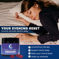 Gummies véganes OEM ODM pour le sommeil avec racine de valériane, fleur de la passion et glycinate de magnésium