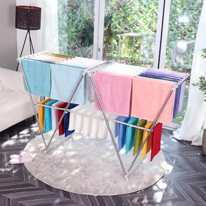 [HOME FRIEND] Étendoir à linge en forme de W, grand et stable, avec finition arrondie lisse pour un séchage quotidien sûr du linge - Product Image 4