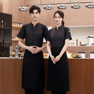 เสื้อเชฟแขนสั้นทำจากผ้าระบายอากาศได้ดีแจ็คเก็ตสำหรับทำอาหารร้านอาหารเครื่องแบบพ่อครัวสำหรับทุกเพศ - Product Image 1