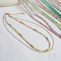 Tranches de coquillages naturels de forme irrégulière, perles de riz en nacre, matériaux de bijoux faits à la main pour bracelets et colliers DIY